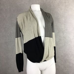 Max Edition twist front sweater geometric striped